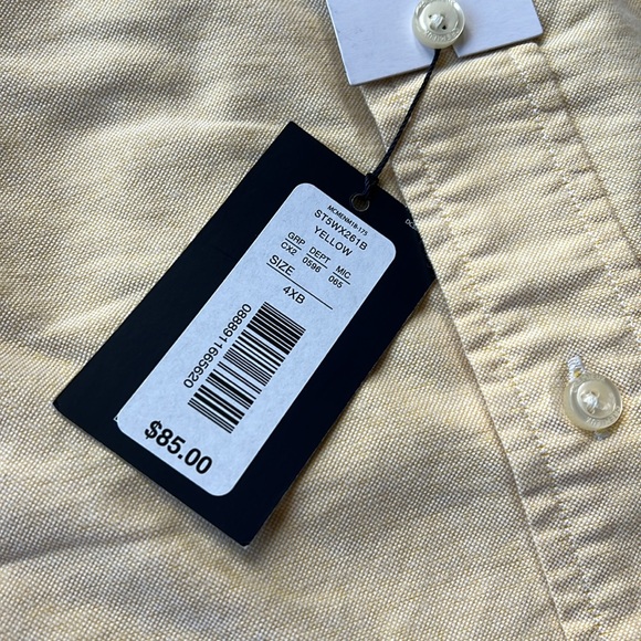 Cremieux Brand New Button Down Casual Big and Tall Size 4XB - Picture 3 of 3